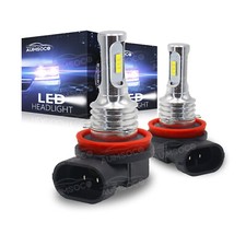 H11 Led Headlight Conversion Kit Hi-low Beam Bulbs Super Bright 4000lm Super W