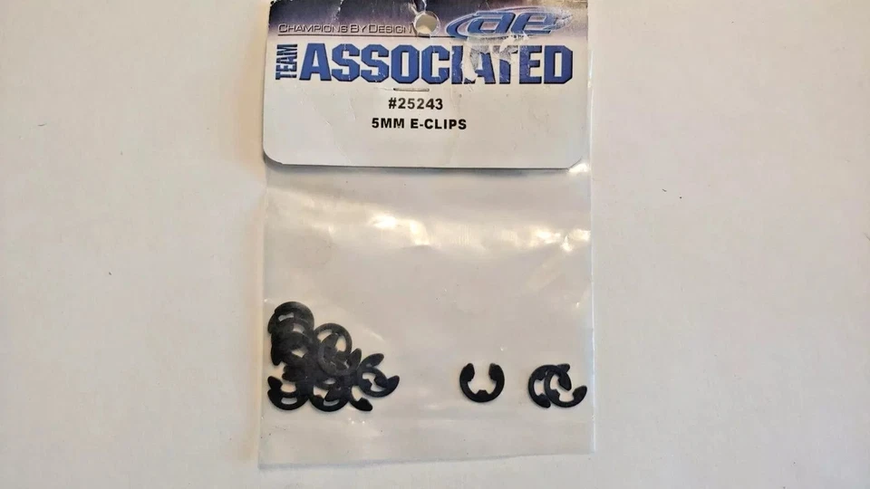 25243 Team Associated 5MM E-Clips ASC25243 (20pcs) - Image 2 of 2