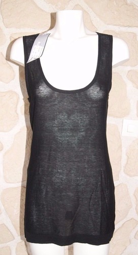 Haut Femme Diplodocus Taille 3 - Noir 100% Lin - Neuf Avec étiquettes