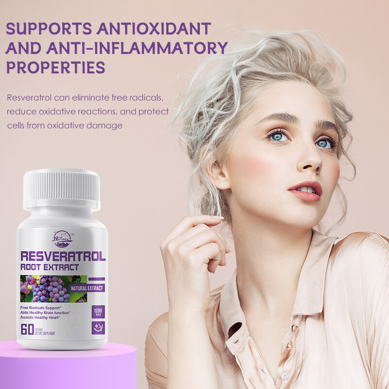 1200MG Resveratrol Maximum Strength Anti Aging Antioxidant Anti