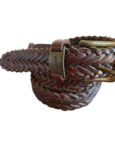 ZEP-PRO Leather Canvas Woven Ribbon Fishing Belt SNOOK belt size
