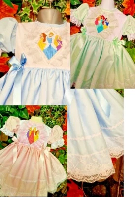 DREAM 0-8 years BABY GIRLS DISNEY PRINCESS TWIRLY LINED DRESS