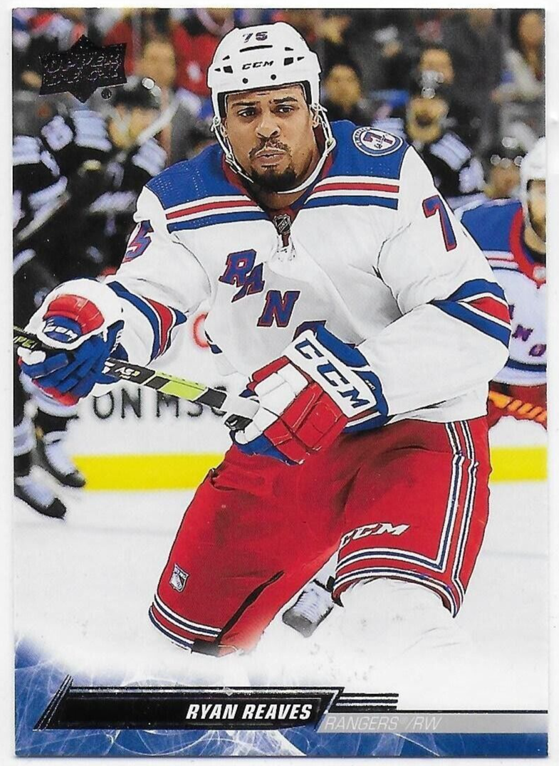 2022-23 Upper Deck #122 Ryan Reaves New York Rangers
