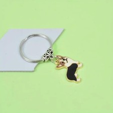Corgi Dog Puppy Keychain Cute Cartoon Animal Car Pendant Keyring Ornament Unisex