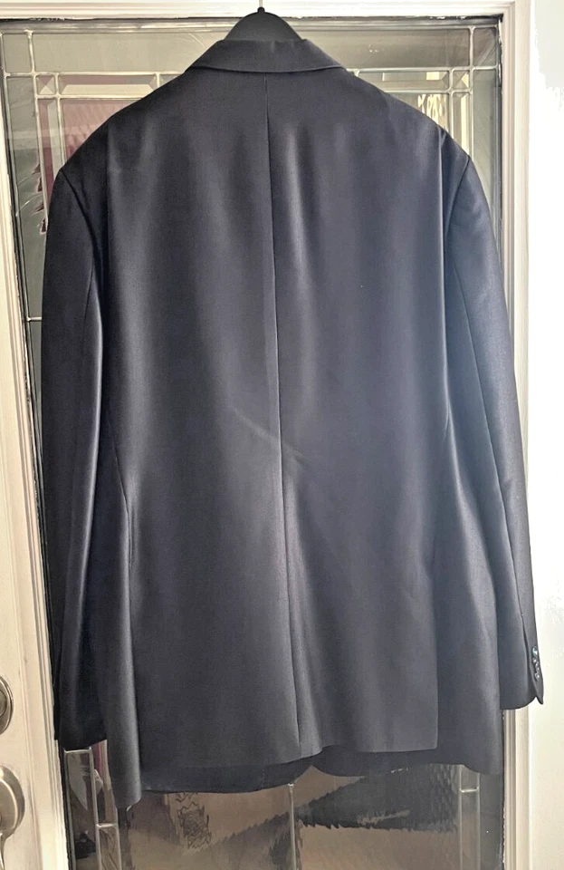 Костюм мужской Marc Ecko Cut & Sew 2 предмета темно-синий текстурированный блейзер 48L брюки 41x31 - Изображение 2 из 4