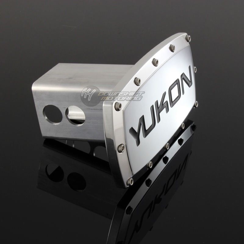 GMC YUKON Hitch Cover Plug Cap 2" Trailer Receiver W/ Engraved Billet