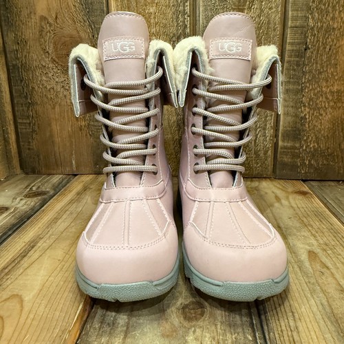 UGG KIDS BUTTE II CWR SNOW BOOT YOUTH SIZE US 2 PINK WATERPROOF LEATHER - Picture 7 of 12