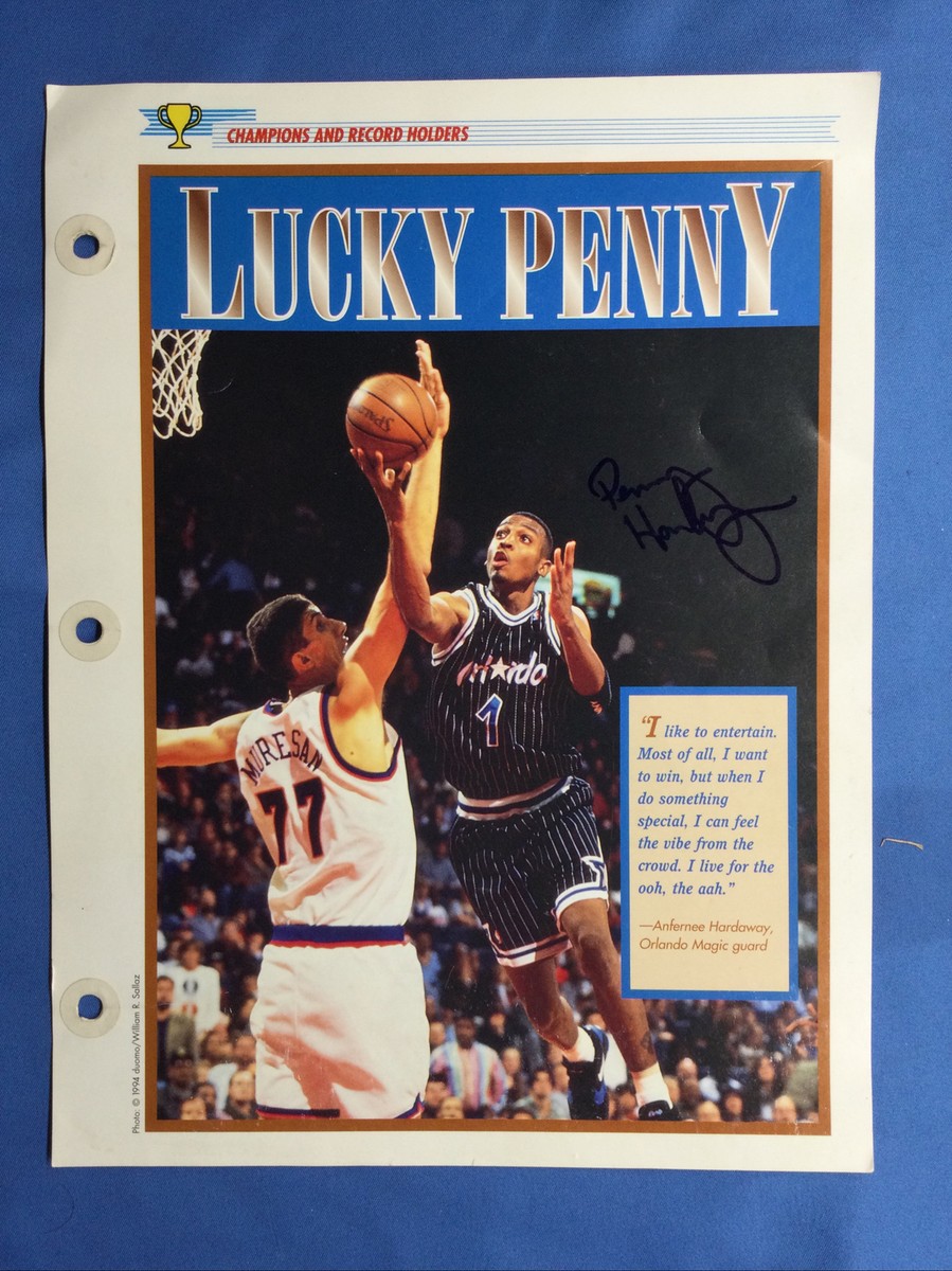 Anfernee Hardaway Autographed Sports Page | eBay