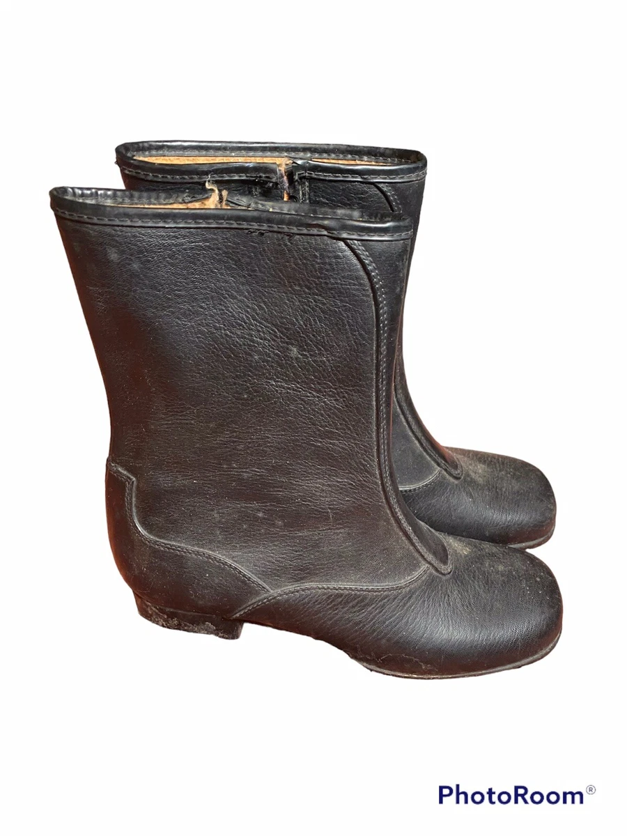 Vintage 70s Sears Black Boots with Zipper on the Side. Size 9. eBay