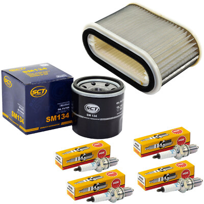 Set Luftfilter Ölfilter Zündkerzen Wartung für Yamaha VMX-12 VMAX 1200 1996-2003