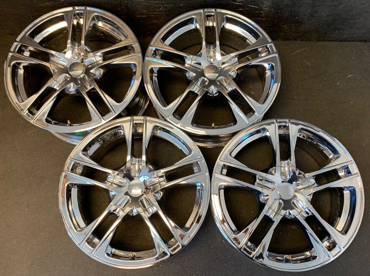 4) Verde Vseries V36 Protocol Chrome Wheels Rims + Caps 17