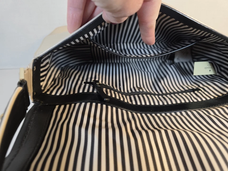 Bolso de cuero Kate Spade New York Cresent Street Lietta lino crujiente Foto 4 de 4