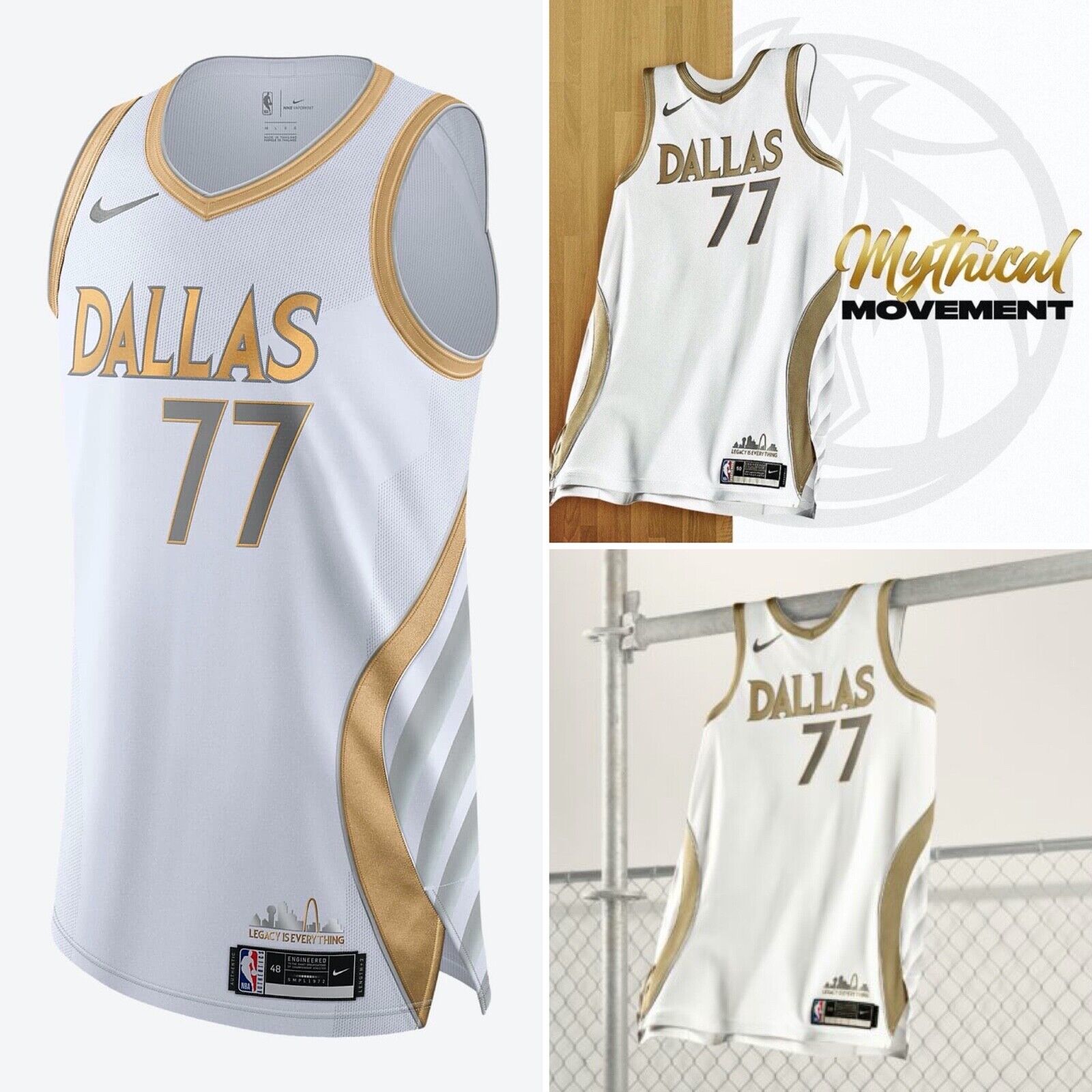 Nike Luka Doncic Mavericks NBA Jersey White