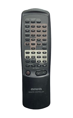 Originale Aiwa RC-TMX1H Fernbedienung für Audiosystem gereinigt 2 Jahre Garantie