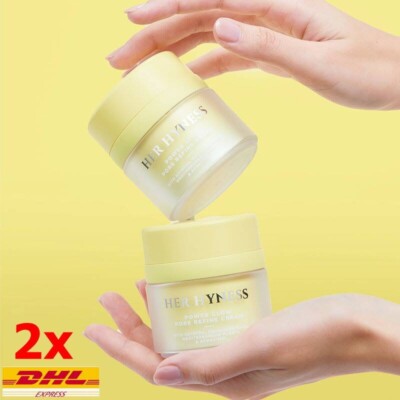 2x HER HYNESS POWER GLOW PORE REFINE CREAM bright white skin Moisturizer 30 ML