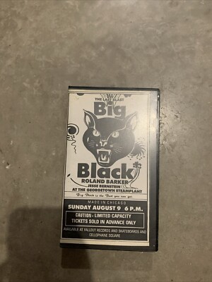 Vintage 1987 Big Black Live - The Last Blast VHS Tape Roland
