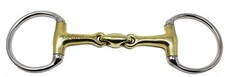 Horse SS Brass Horse Tack Western English Eggbutt Snaffle Bit Oval Link 35190