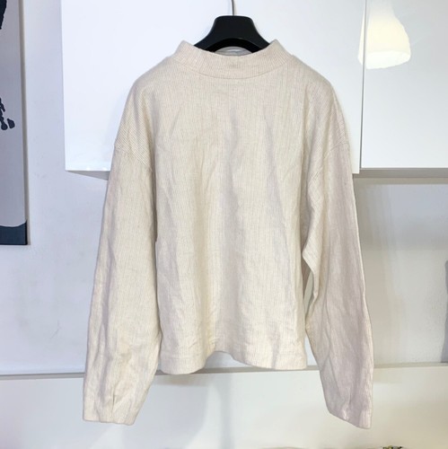ZARA FELPA MORBIDA AL TATTO BEIGE MELANGE PULLOVER TG M | eBay