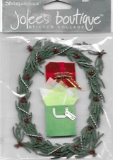 EK SUCCESS Jolee's Boutique Christmas Pine Wreath with Gifts Embellishments