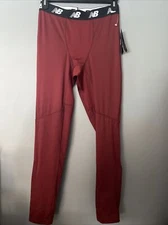 New Balance Men's XL Compression Activewear Tights Tapered Stretch Red Wine, New