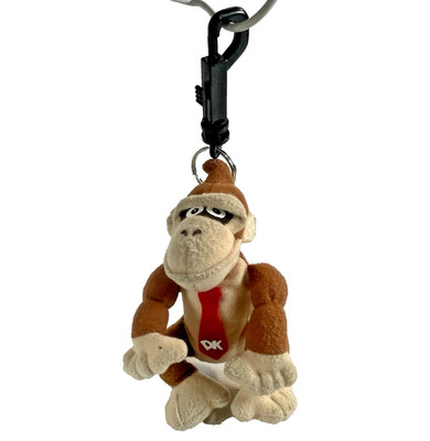 Donkey Kong Bean Plush Vtg 1997 BD&A Nintendo 64 Keychain Backpack Clip