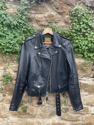 SCHOTT 218W Women s Cropped Perfecto Lambskin Leather Moto Jacket USA size M