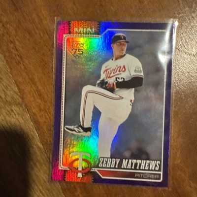 2026 Topps Purple Rainbow Foil /250 #606 Zebby Matthews