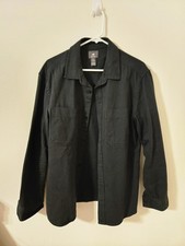 H M Regular Fit Overshirt Dark Green -Men's Size Medium