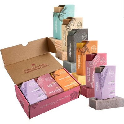Luxurious Organic Bar Soap with Essential Oils - 6 Pack for All Skin Types