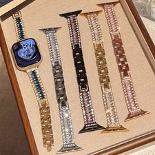 Luxury Diamond Adjustable Strap For Apple Watch Series 10 9 8 7 6 5 4 Ultra SE