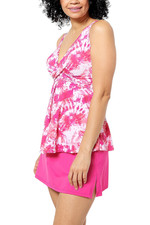 Kim Gravel x Swimsuits For All Twist Fly-Away Top  Skirt Set Tahiti