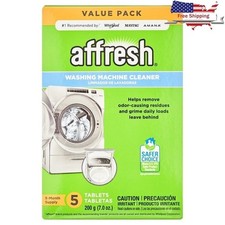 Washer Cleaner Tablets 5 Count Deep Clean Odor Removal Safe Septic Tank New