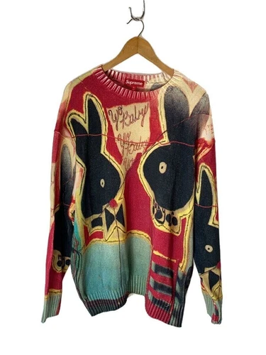 Pull tricot Supreme (épais XL coton ROUGE occasion