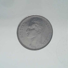 1990 Venezuela 50 Céntimos – World Coin – Nickel-Clad Steel Circulation Issue