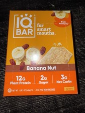 Plant Protein Bar, Banana Nut, 12 Bars, 1.6 oz 45 g Each