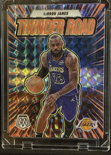 2024-25 Panini Mosaic - Thunder Road LeBron James #3 Red Mosaic Prizm /75 Lakers