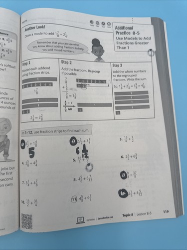 Envision Florida B.e.s.t. Mathematics Additional Practice Workbook Grade 5 - Picture 3 of 3