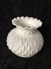 Vintage Quilted Diamond Milk Glass Replacement Lamp Shade Light Globe 6" Fitter