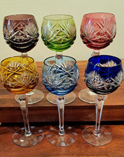 6 Nachtmann Serie124 Weinrömer Weingläser wine glasses Überfanggläser