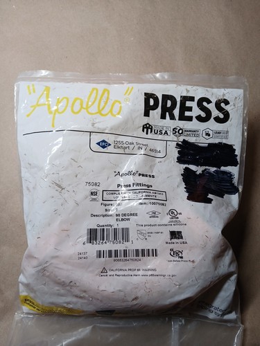 Apollo 807-2 Press 90 Elbow 2" Copper New