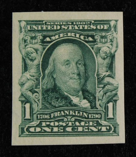 CKStamps: US Stamps Collection Scott#314 1c Franklin Mint LH OG