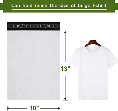 500 BUSTE Poly Mailer 10x13 Self SEAL SACCHETTI DI PLASTICA - Foto 2