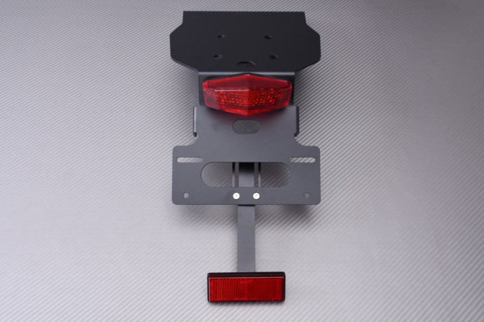 Bavette moto épurée pour HONDA CL500 avec support plaque noir et feu LED homologué