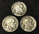 1928-P 1928-D 1928-S Buffalo Nickel Lot B