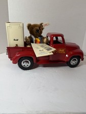 Steiff Delivery Bear And Metal Truck. Limited Edition 1,500/ 00174 New 1997