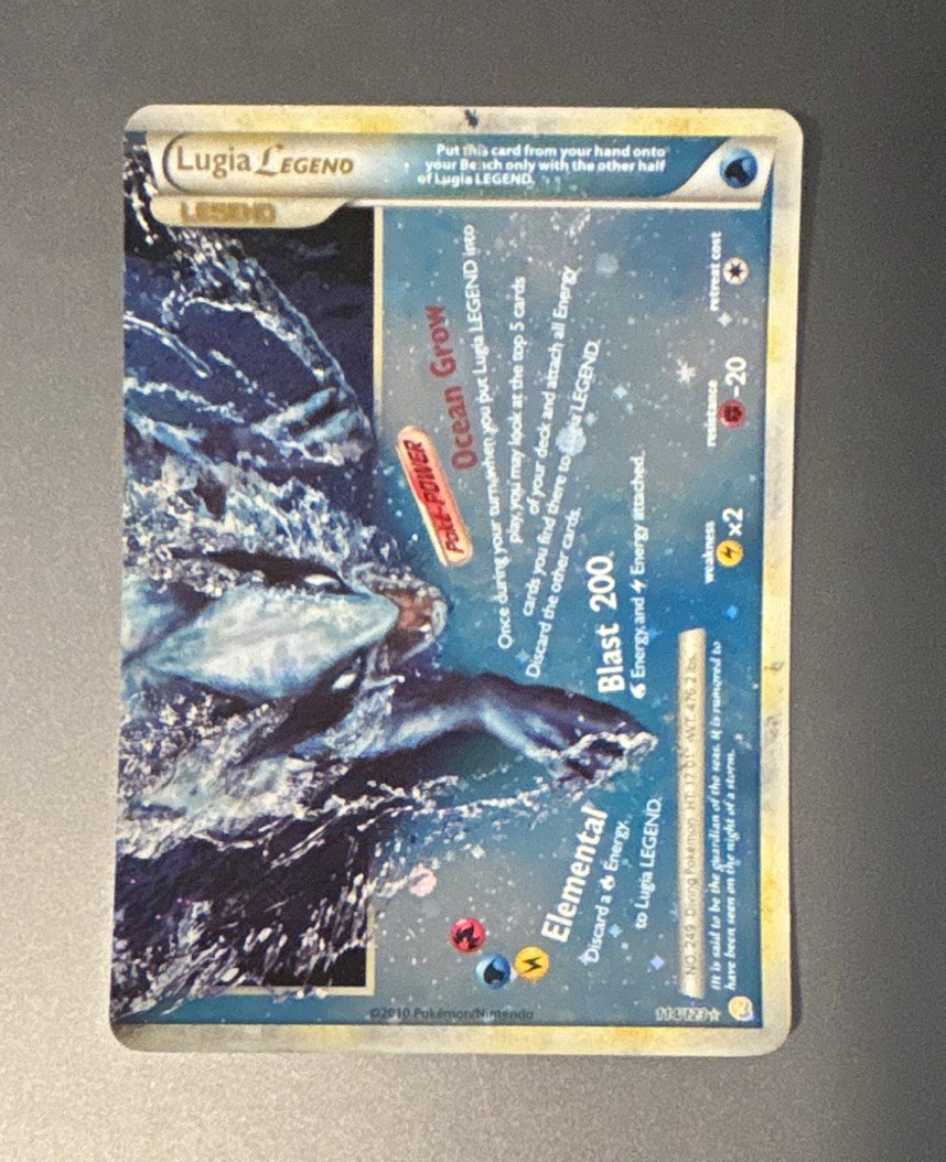 Pokemon Lugia LEGEND 114/123 HeartGold & SoulSilver Holo Rare English 2010