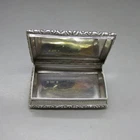 ANTIQUE GOOD HEAVY SOLID STERLING SILVER SNUFF BOX 103g 8CM NATHANIEL MILLS 1838