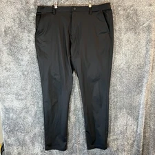 Rhone Commuter Slim Pants Mens 40 Black Stretch Performance Dress Trousers