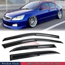 For Honda Accord 2003-2007 Mugen Style Window Visors Vent Rain Guards Deflector