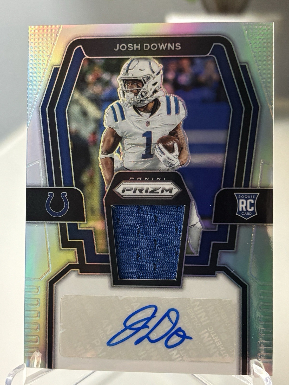 2023 Prizm Rookie Patch Auto Silver Josh Downs /99